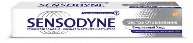 фото Зубная паста sensodyne экстра отбеливание, 75 мл