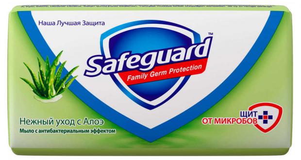 фото Мыло туалетное safeguard нежный уход алоэ, 90 г