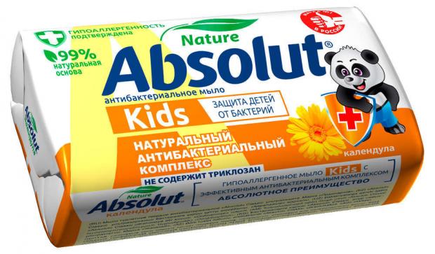 фото Мыло туалетное absolut kids календула антибактериальное, 90 г