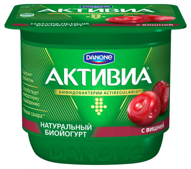 фото Биойогурт густой activia обогащенный вишня 2,9%, 150 г