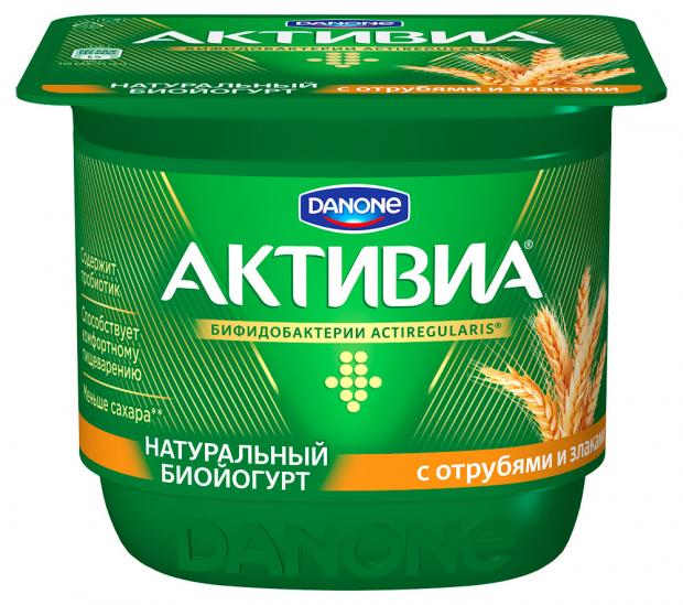 фото Биойогурт густой activia обогащенный отруби злаки 2,9%, 150 г