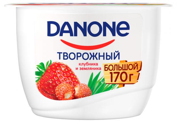 фото Продукт творожный danone клубника-земляника 3,6%, 170 г