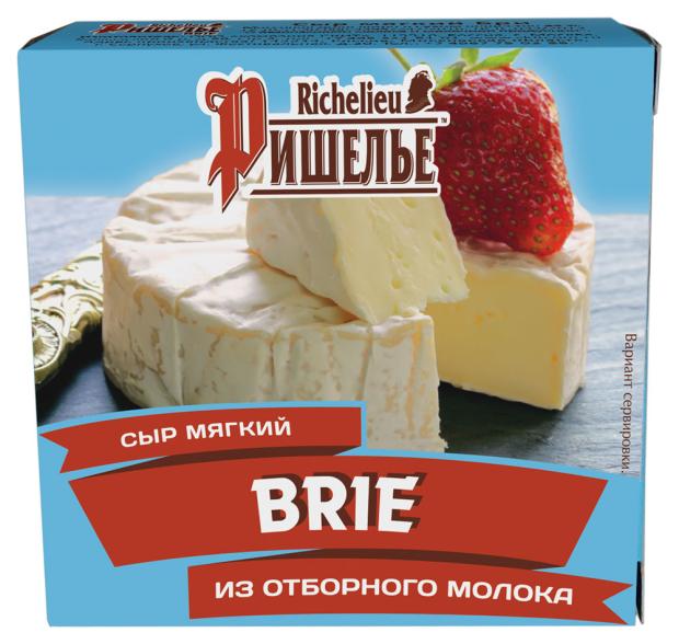 фото Сыр мягкий richelieu brie с белой плесенью 45%, 125 г