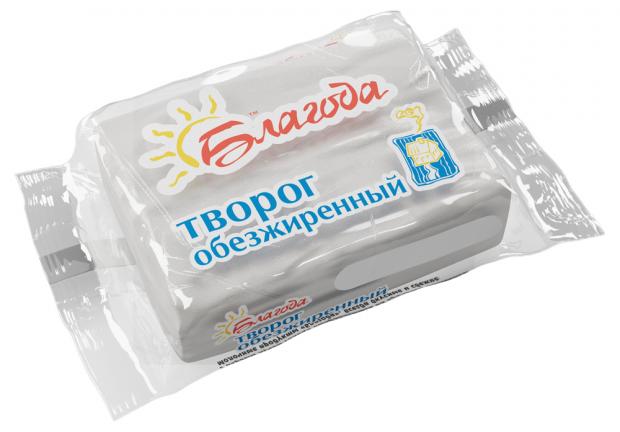 Творог Благода обезжиренный 2 100 г 43₽