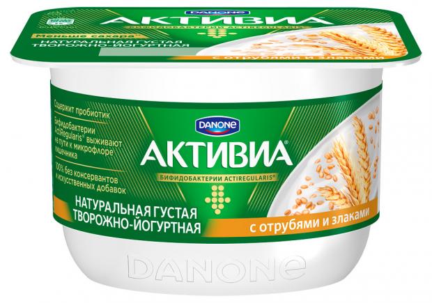 фото Биопродукт activia творожно-йогуртный отруби злаки 4.5%, 130 г