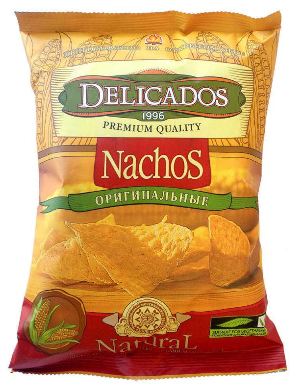 фото Чипсы кукурузные delicados nachos оригинальные, 150 г