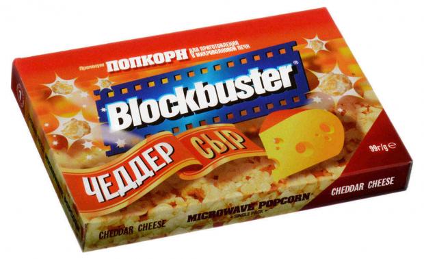 фото Попкорн blockbuster солёный со вкусом сыра чеддер, 99 г