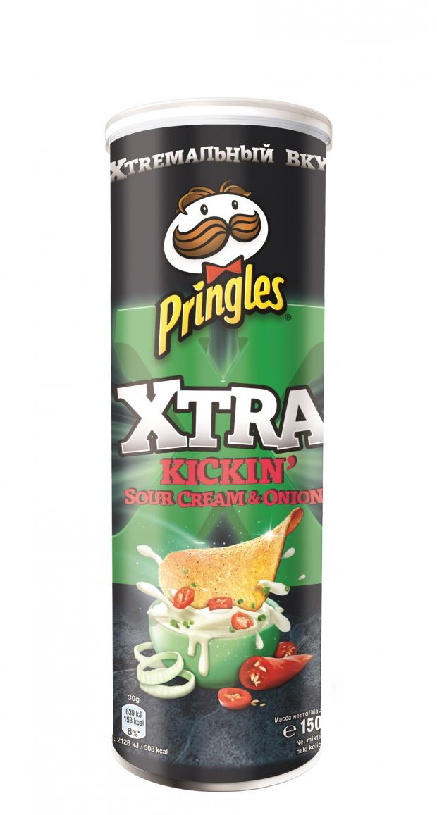 

Чипсы Pringles XTRA со вкусом сметаны и лука, 150 г