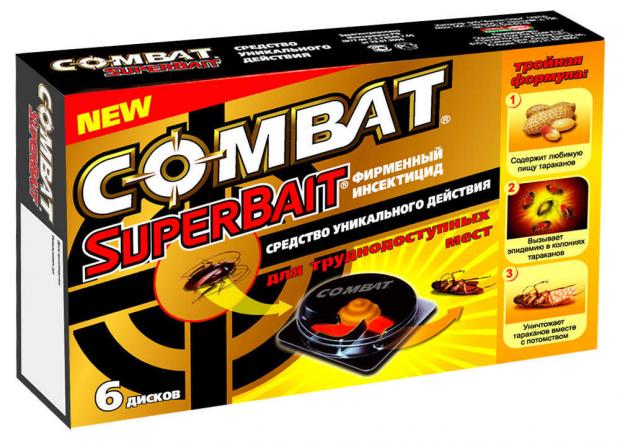 фото Ловушка от тараканов инсектицид combat super bait, 6 шт