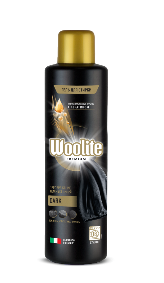 фото Гель для стирки woolite premium dark для темных вещей, 900 мл