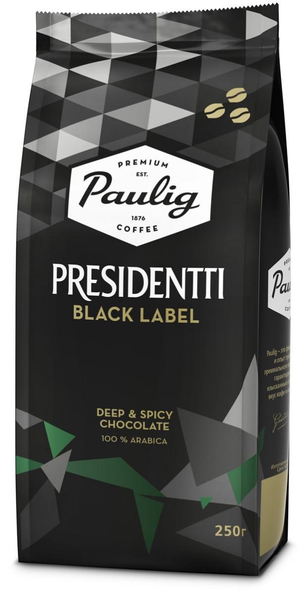 фото Кофе в зернах paulig presidentti black label, 250 г