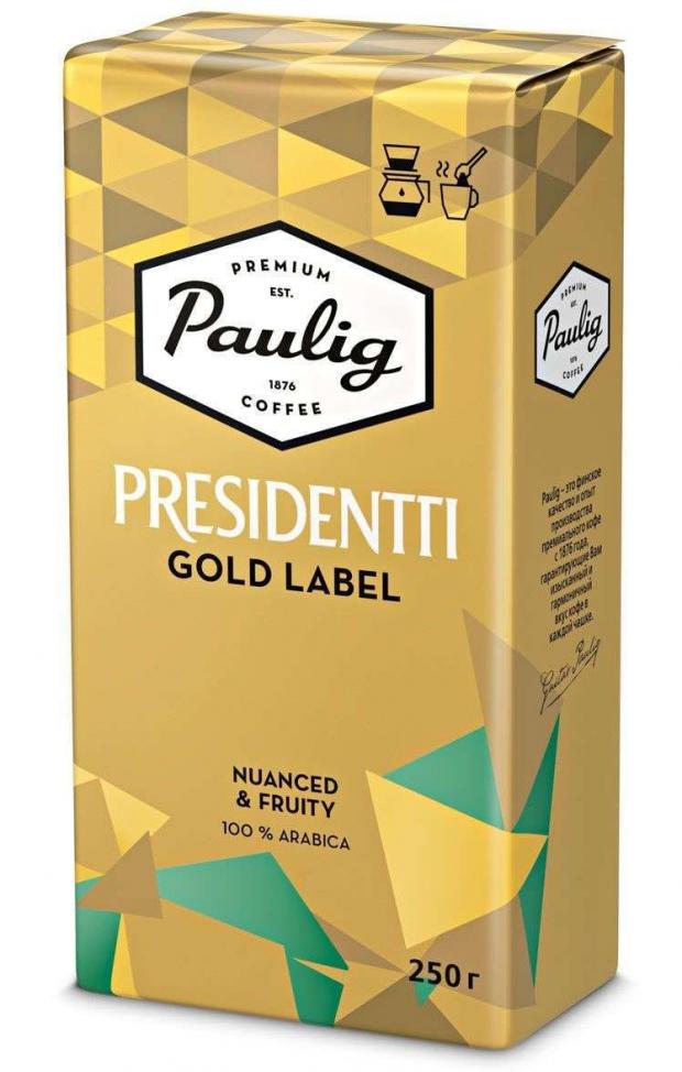 фото Кофе молотый paulig presidentti gold, 250 г