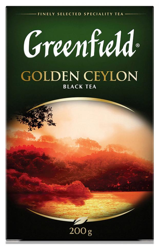 фото Чай черный greenfield golden ceylon листовой, 200 г