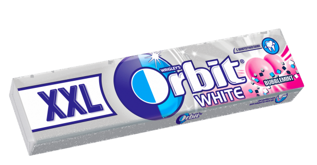 фото Резинка жевательная orbit xxl white bubblemint, 20 г