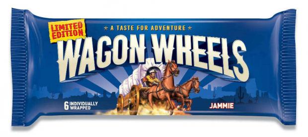 фото Печенье wagon wheels с суфле и джемом покрытое глазурью, 228 г