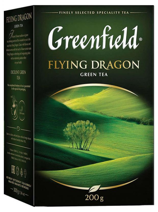 фото Чай зеленый greenfield flying dragon листовой, 200 г