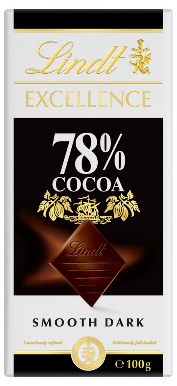 фото Шоколад lindt excellence горький 78%, 100 г