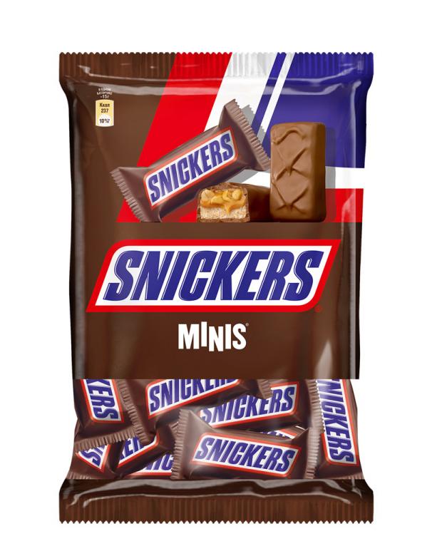 фото Шоколадный батончик snickers minis, 180 г