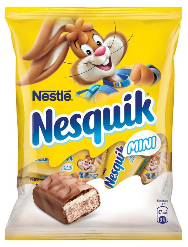 Конфеты Nesquik шоколадные мини 171 г 100₽