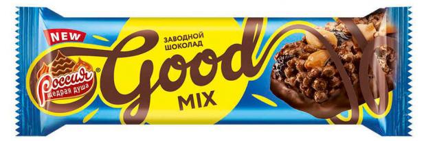 Конфета Россия - Щедрая душа Good Mix с арахисом и шоколадом 33 г 34₽