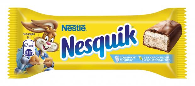 Шоколадный батончик Nesquik 28 г 22₽