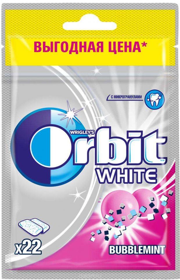 фото Резинка жевательная orbit white bubblemint, 30 г