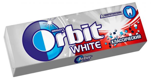 фото Резинка жевательная orbit white классический, 13 г