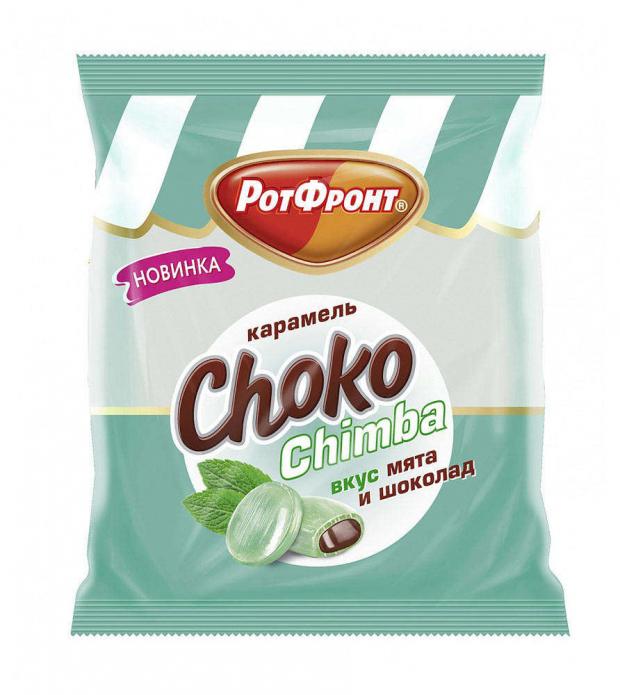 Карамель «Рот Фронт» Choko Chimba вкус мята и шоколад, 250 г