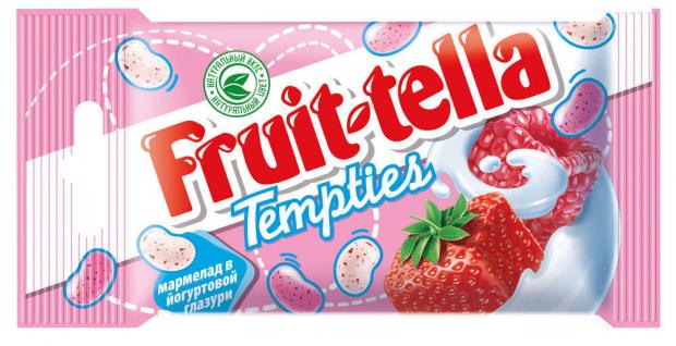 фото Мармелад fruit-tella tempties в йогуртовой глазури, 35 г