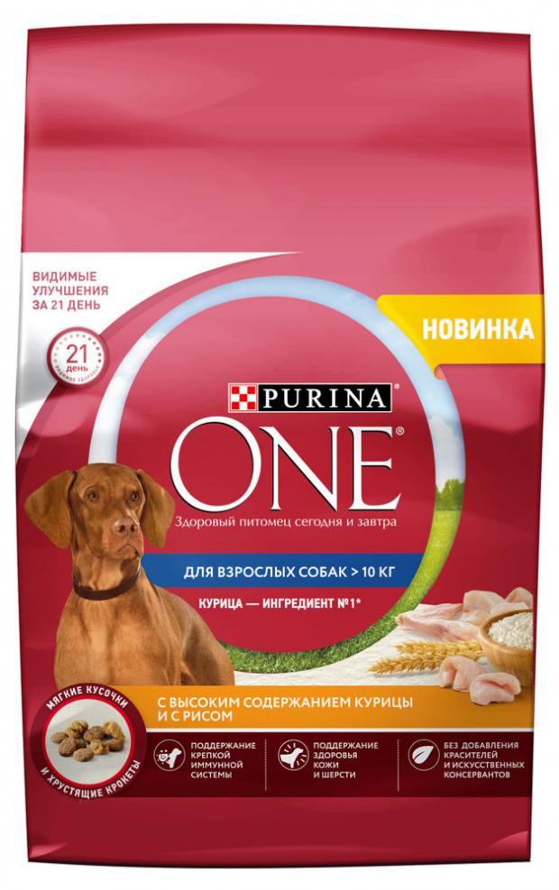 фото Корм для собак purina one средних и крупных пород с курицей, 3,8 кг