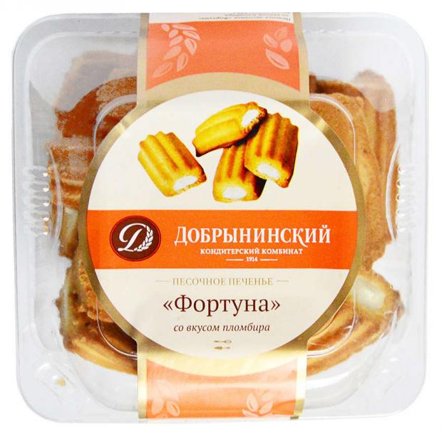 фото Печенье «добрынинский» фортуна с начинкой со вкусом пломбира, 270 г