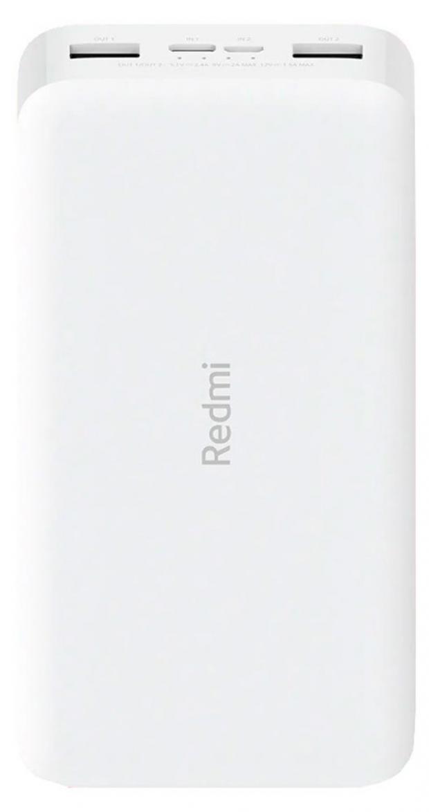 

Внешний аккумулятор Xiaomi Redmi Power Bank белый 20000mAh