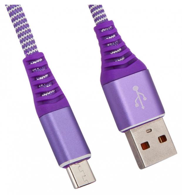 фото Usb кабель liberty project micro usb носки фиолетовый