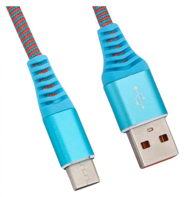 фото Usb кабель liberty project type-c носки голубой