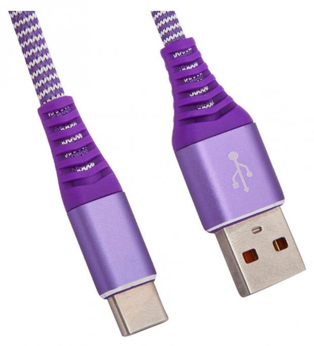 фото Usb кабель liberty project type-c носки фиолетовый