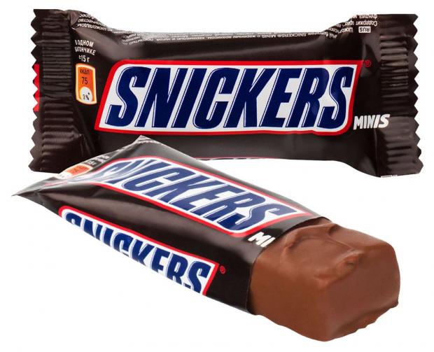 Конфеты шоколадные Snickers минис вес 633₽