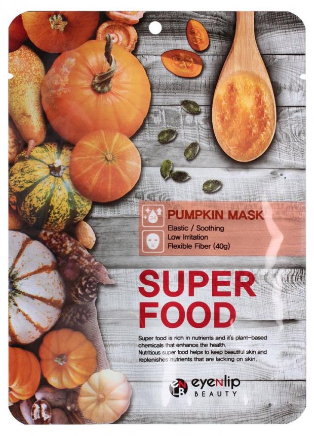 фото Маска для лица eyenlip pumpkin mask тканевая, 23 мл