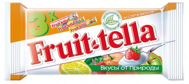 фото Конфеты жевательные fruit-tella ассорти, 3х41 г