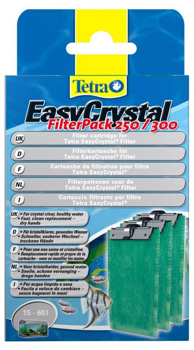 

Картриджи для внутренних фильтров Tetra EasyCrystal 250/300 фильтрующие, 3 шт