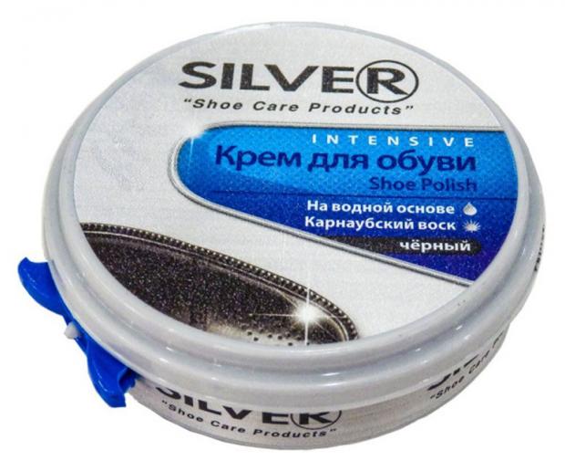 Крем для обуви Silver Intensive Классик черный, 50 мл