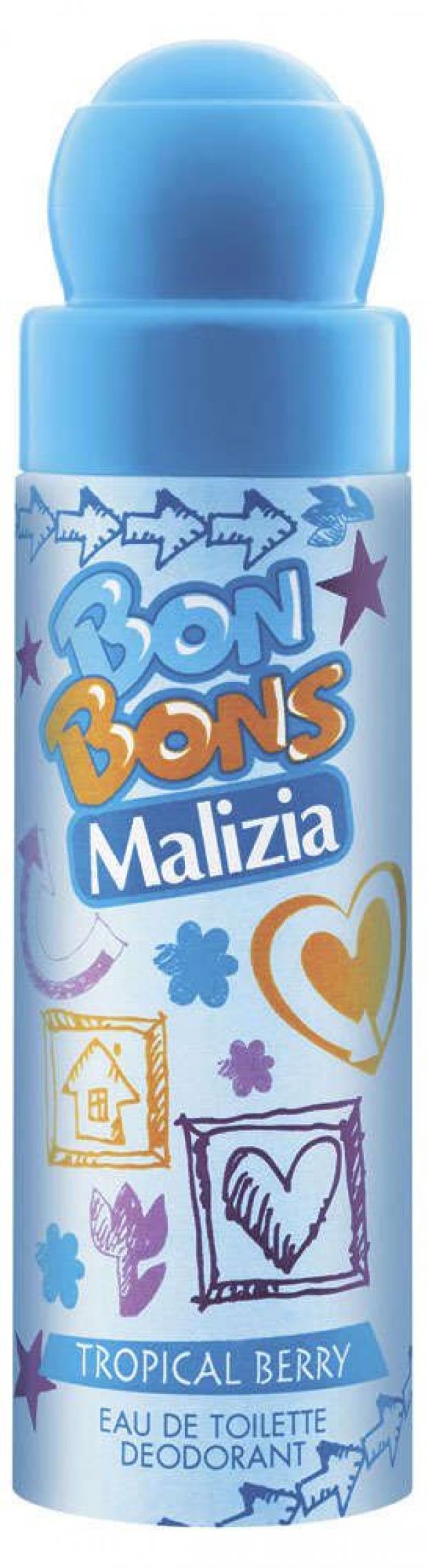 фото Дезодорант спрей malizia bon bons tropical berry, 75 мл