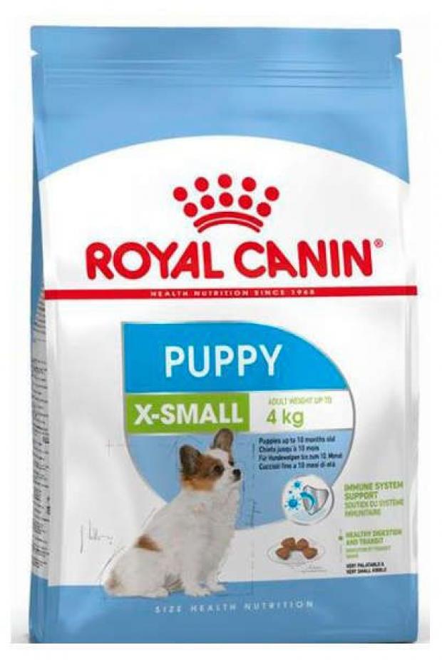 фото Сухой корм для миниатюрных щенков royal canin x-small junior, 1,5 кг