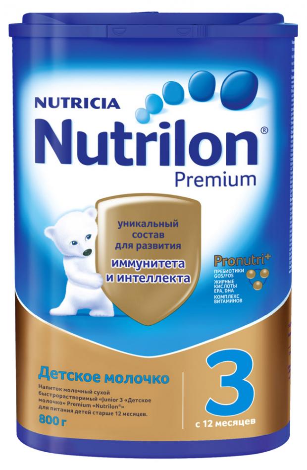 

Смесь сухая молочная Nutrilon Premium 3 с 12 мес., 800 г