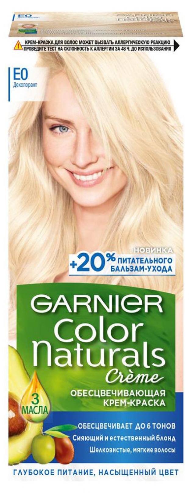 

Крем-краска для волос Garnier Color Naturals супер блонд тон E0, 112 мл