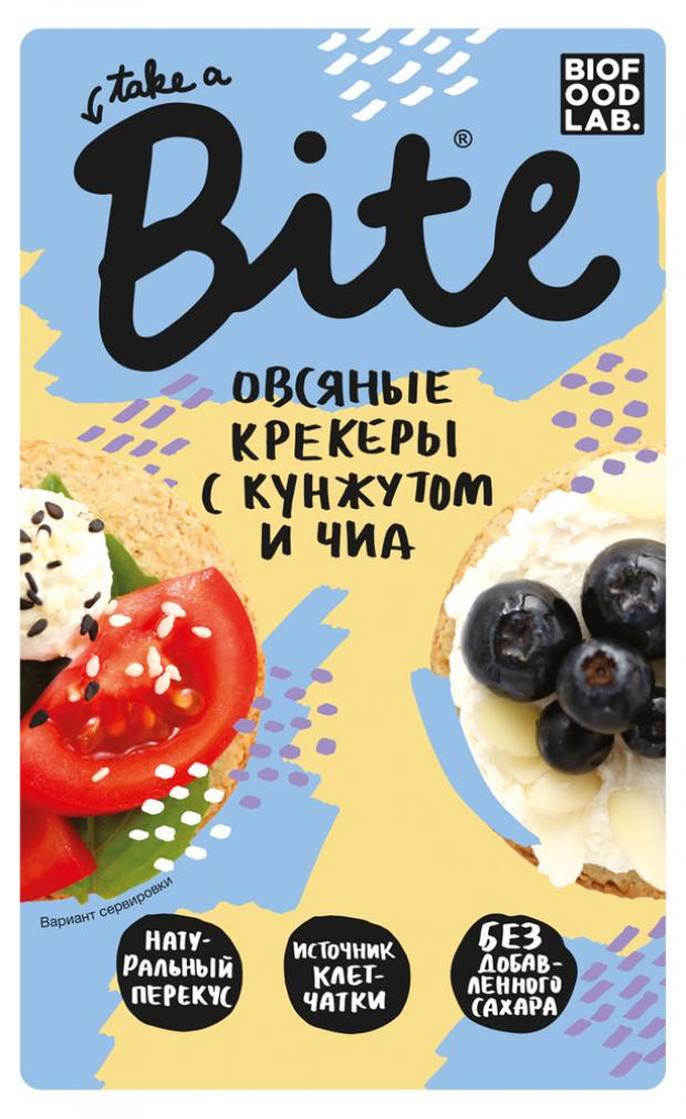 Крекеры овсяные Take a Bite c кунжутом и чиа, 200 г