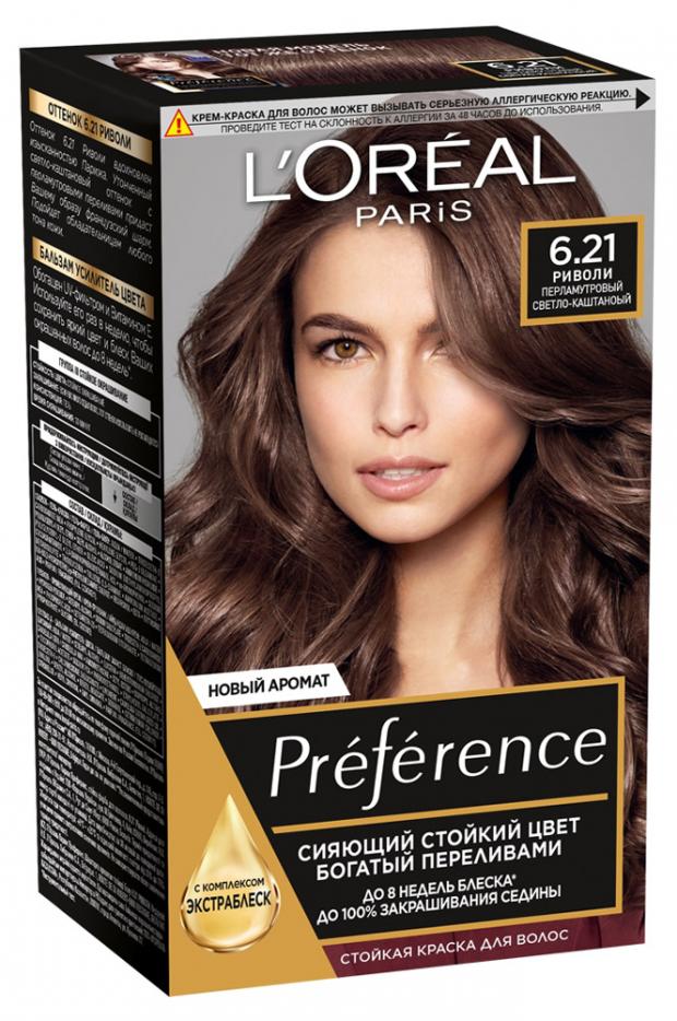 

Краска для волос L'Oreal Paris Preference риволи тон 6.21