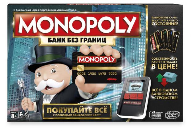 

Игра настольная MONOPOLY B6677 Монополия с банковскими картами