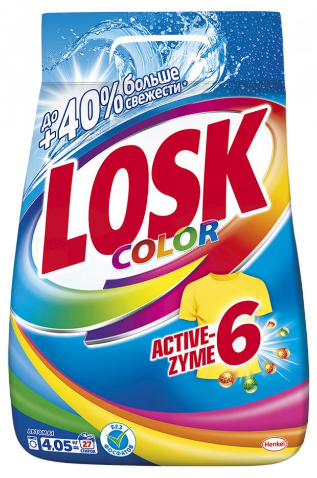 фото Стиральный порошок losk active zyme 6 color автомат, 4,05 кг