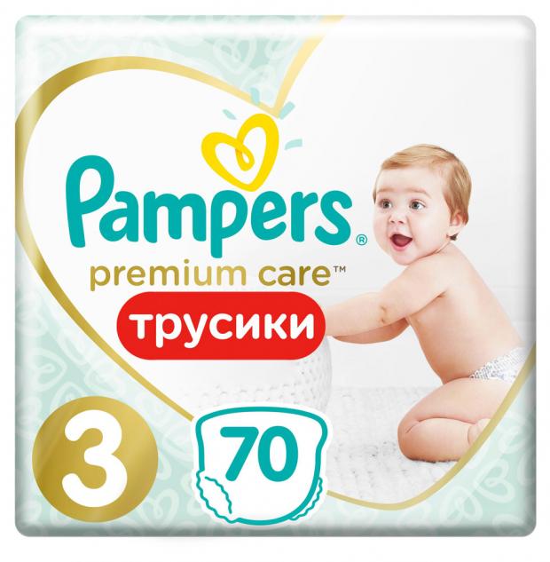 фото Подгузники-трусики pampers premium care размер 3 (6-11 кг), 70 шт