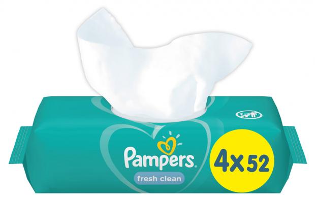 фото Влажные салфетки pampers sensitive, 208 шт.